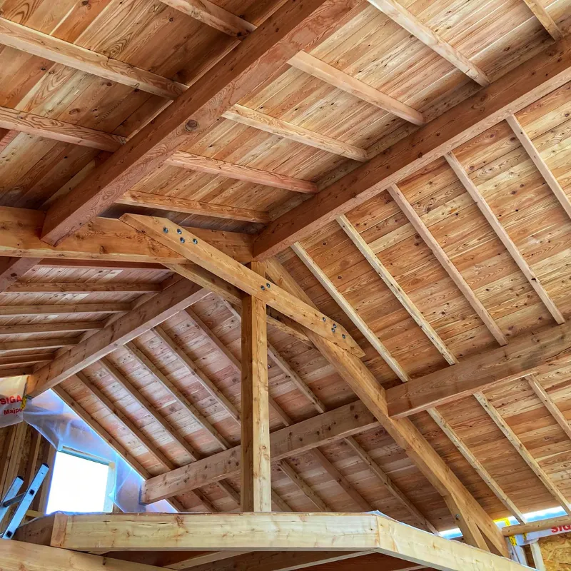 Boudot construction, réalisation de charpente pour maison, chalet, bâtiment dans les Alpes 05