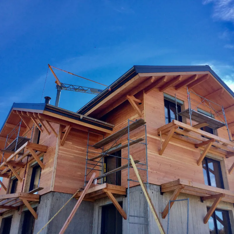 Boudot construction, réalisation de maison en ossature bois dans les Alpes 05