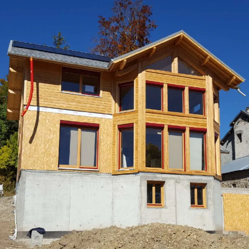 Boudot construction, réalisation de maison en ossature bois dans les Alpes 05